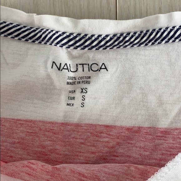 Nautica Anchor Sequin Stripe Tee - Picture 3 of 4